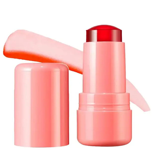 Blush - Facial Cheek Jelly Blush Stick - Cheek Lip Tinted - Lip Brighten Cream Water Jelly Tint Stick for Girls