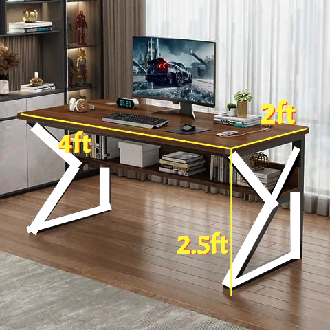 Gaming Table and Office working Table, Study Table, Writing Table, Laptop Table, Computer Table, Metal powder coating iron frame, best suited for Home Office and Living Room Furniture,