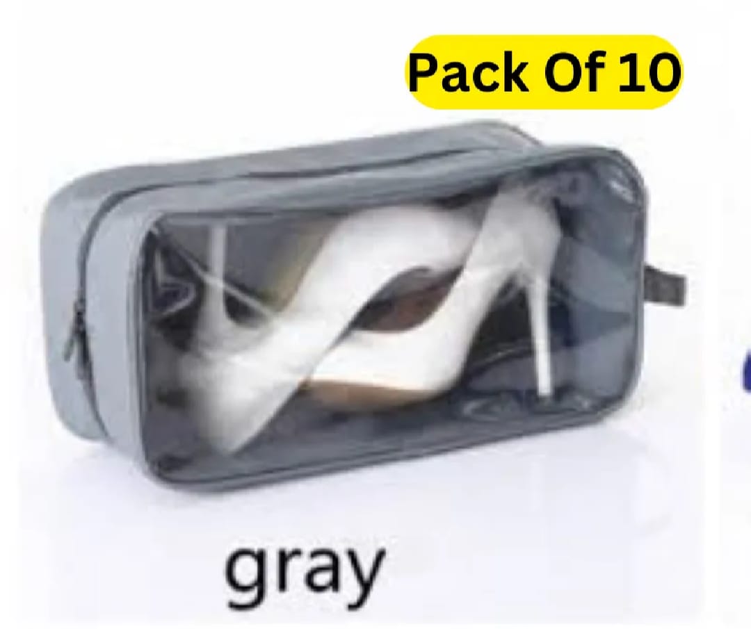 Sulaiman Collection Pack of 10 - Travel Shoes Organizer Storage Bag