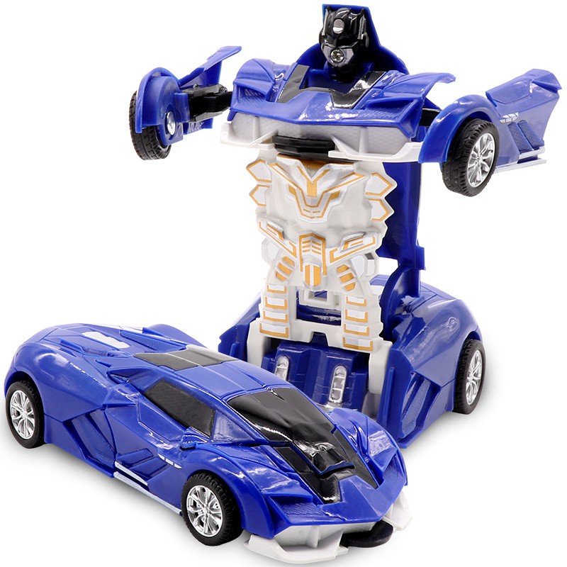 Cell Operated 2 In 1 Mini Robot Car Toy For Kids - Multicolors