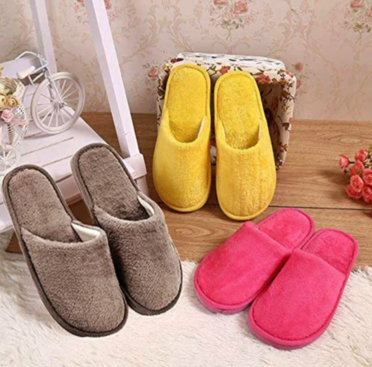 Slippers for home Push Soft Cotton Slippers women Hotel Travel Slipper Hospitality Footwear Slides For Bedroom