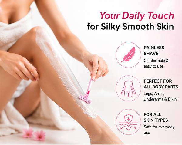 Original Daily Touch Lady Razor 5 Piece Bikini Razor Woman Razor Female Hair Removal Double Blades Hair Razor Machine Mini Shaving Razor