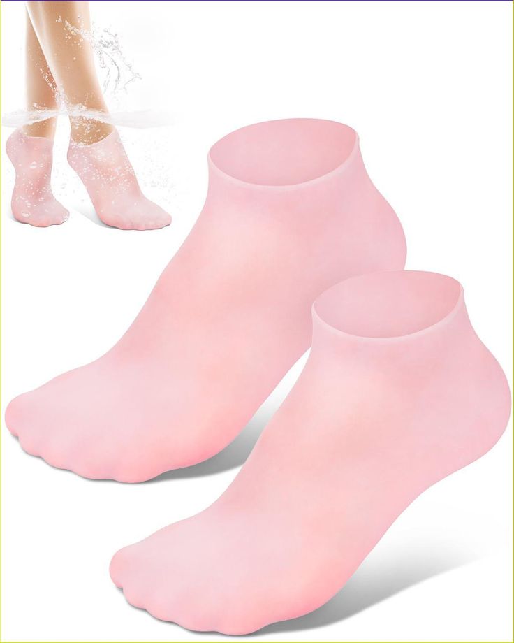 Silicone Gel Heel Repair Socks for Men & Women | Moisturizing Foot Socks for Cracked Heels, Dry Rough Feet & Hard Calluses | Reusable Foot Care Treatment Socks