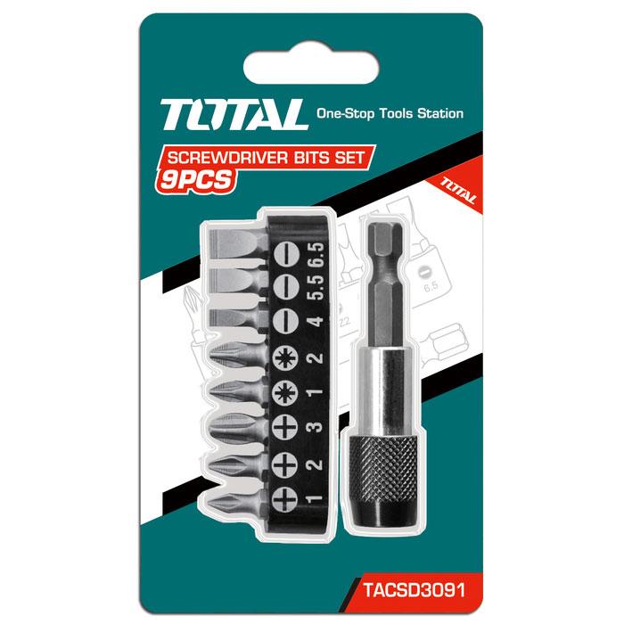 MS Total 9 Pcs Screwdriver Bit Set for Drill machine