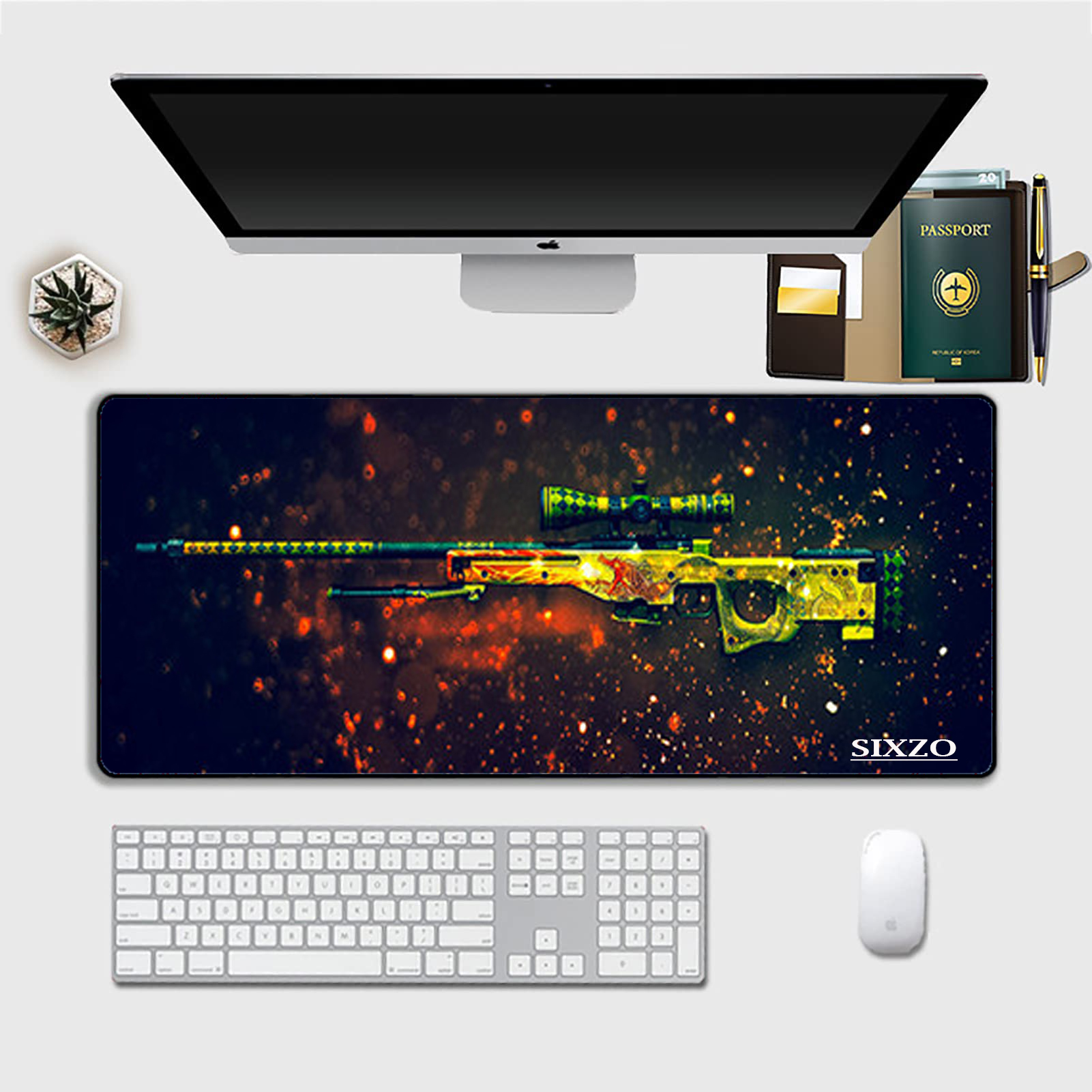 SIXZO S824 Gaming Mouse Pad Small Medium Large XL XXL with 3mm thickness for Gaming and office Desk Mouse Mat Pad