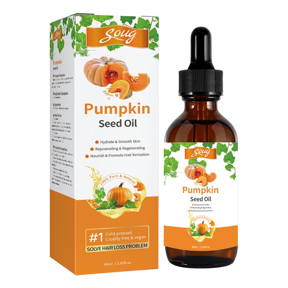 Organic Pumpkin Oil For Hair 60ml AntiFrizz Hair Oil Smoothing