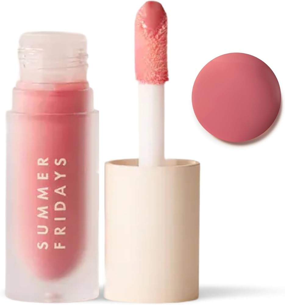 (Summer Fridays Dupe) Lip Gloss  – Glossy Hydrating Tinted Lip Balm Lightweight, non-sticky & comfortable wear