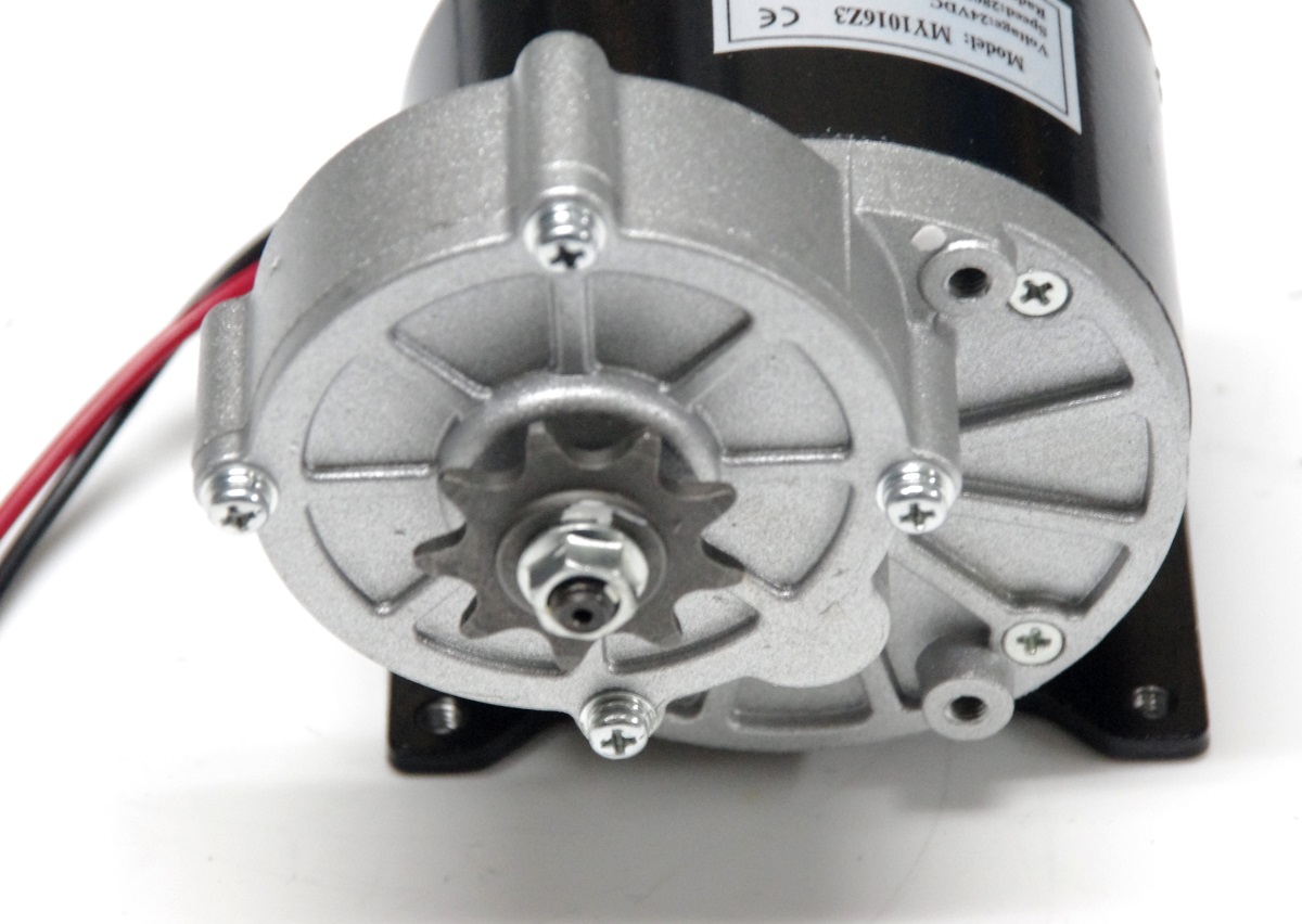 MY1016Z 250W 24V DC Brushed Gear Motor 400RPM EV ebike electric motor
