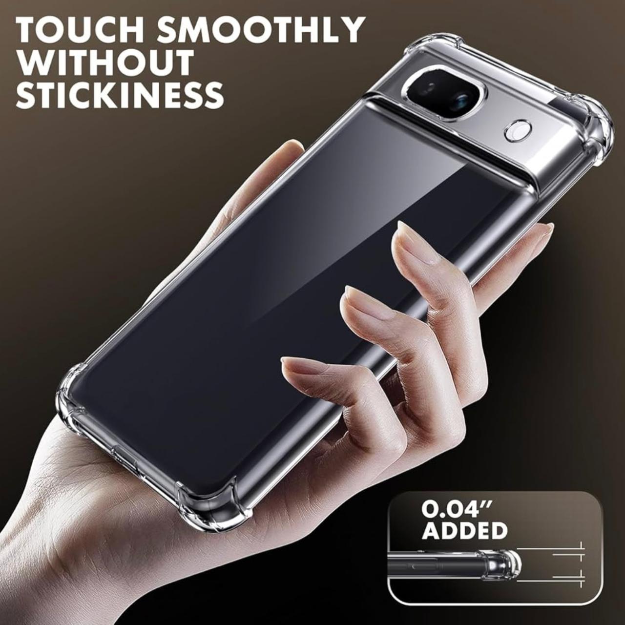 Google Pixel 7A 5G Crystal Clear Cover Ultra Slim Gel Shockproof Bumper Transparent Case Imported.
