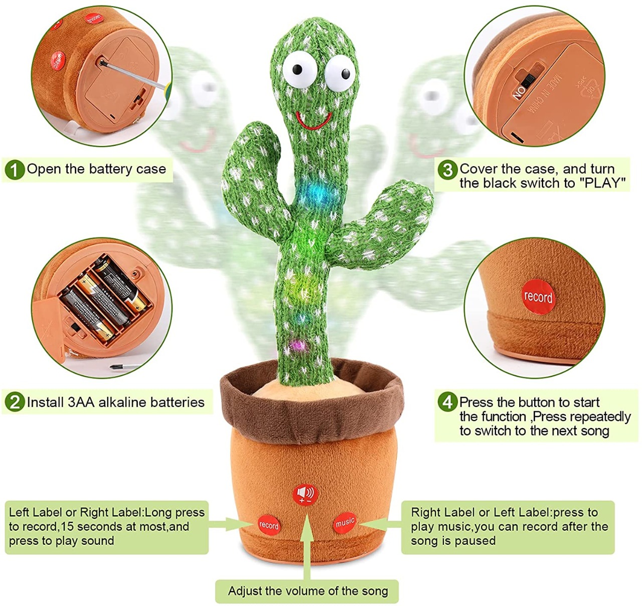 Buy Dancing Cactus Toy Can Sing And Dance at Lowest Price in Pakistan