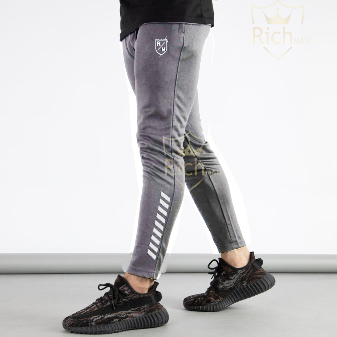 Reflactive MEN'S BLACK SOLID REGULAR FIT joggers Pants for Men's Gym Wear Trouser for Men's