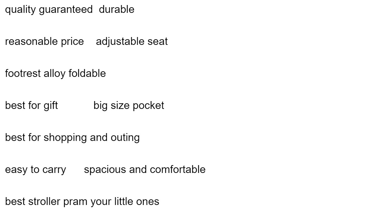 Amazing Baby Foldable Baby Stroller Pram Spacious And Comfortable Strong And Steady 17 1200-669