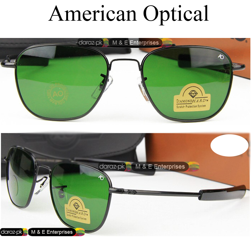 Imported High Quality Original_AO_American Optical Fashion Classical Aviation Sunglasses Men & Women_AO_ Sun Glasses For Male American Army Military Optical Glass Lens