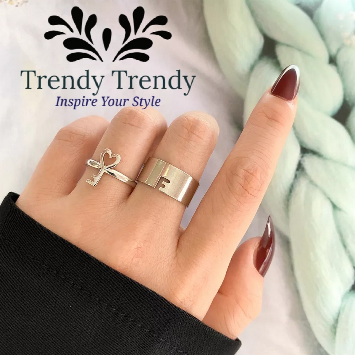 Trendy Trendy Rings Black Butterfly Couple Ring Beautiful Black Butterfly Rings For Couple Gift for Girls Birthday Couple Rings For Lover Size Adjustable Valentines Day Gift for Lovers