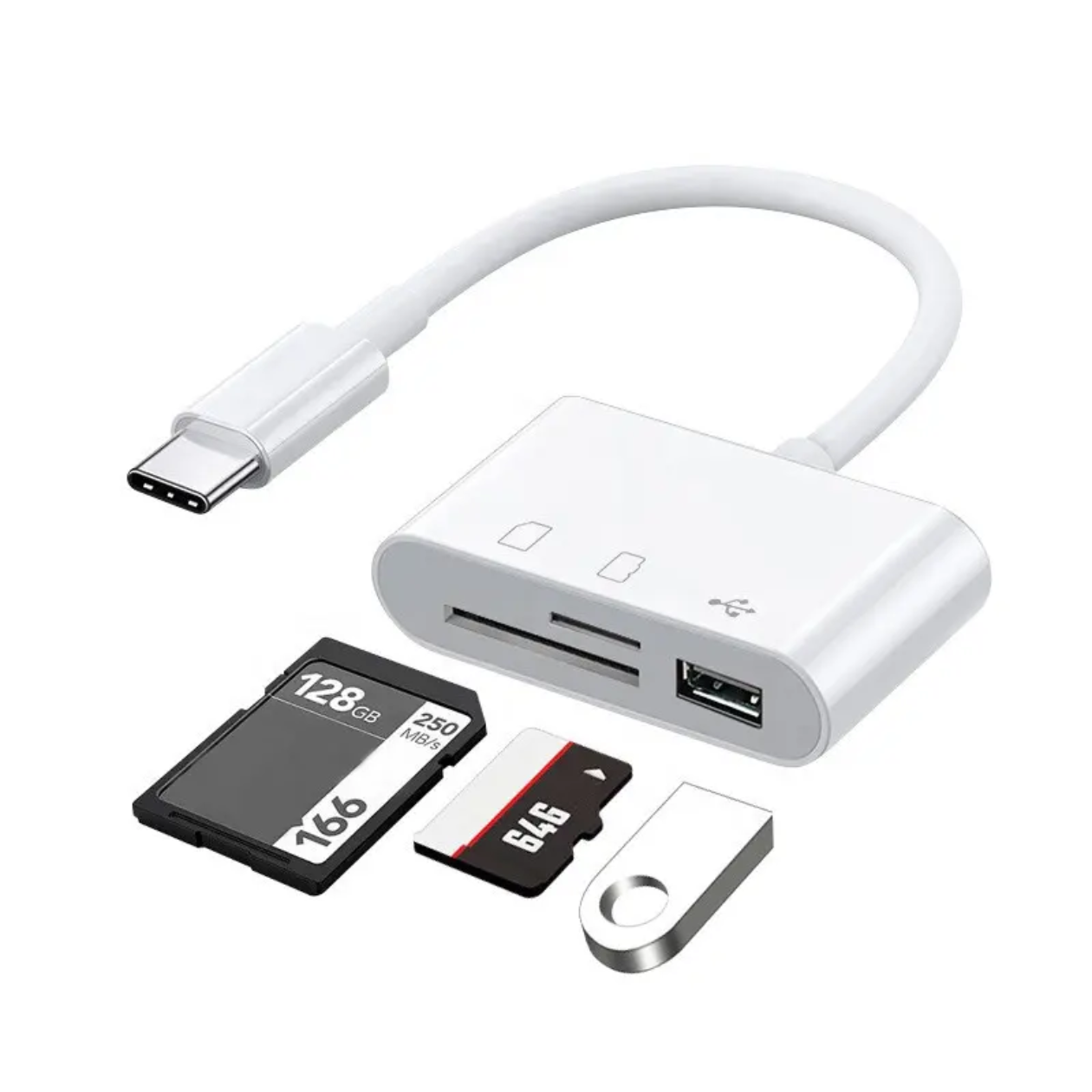 3 In1 USB Type-C /Micro-USB USB 2.0/3.0 Memory Card Reader Writer OTG Adapter SD TF Super Speed