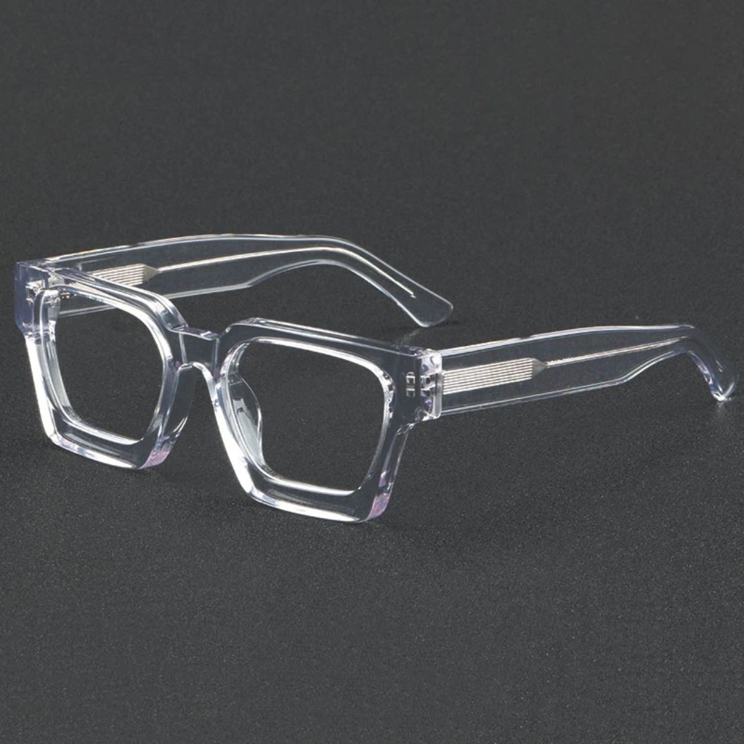 Original Transparent Glasses for Men/Women Clear Lens Glasses | White Glasses for Boys and Girls