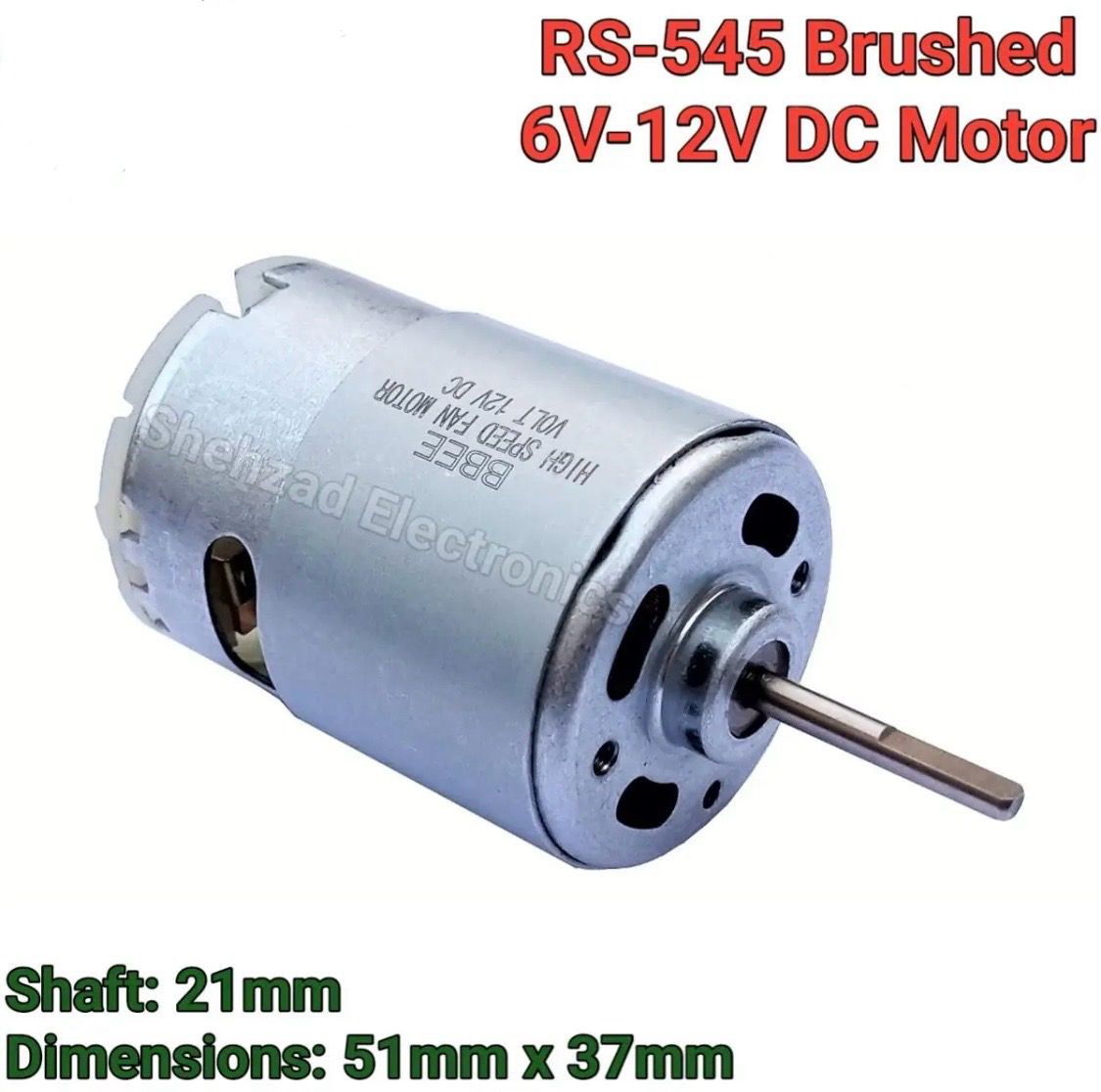 High Speed 12v Dc Fan Motor