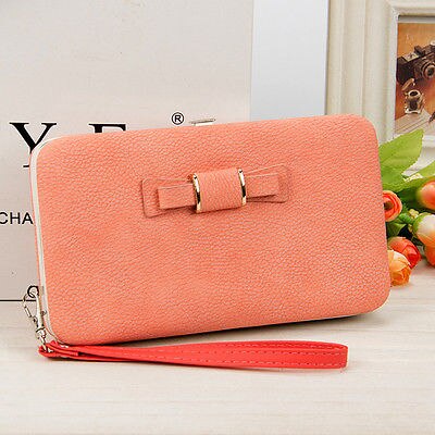 New arrival fashion wallets women long design cute Bowknot large capacity  lunch box ladies wallet purse clutch