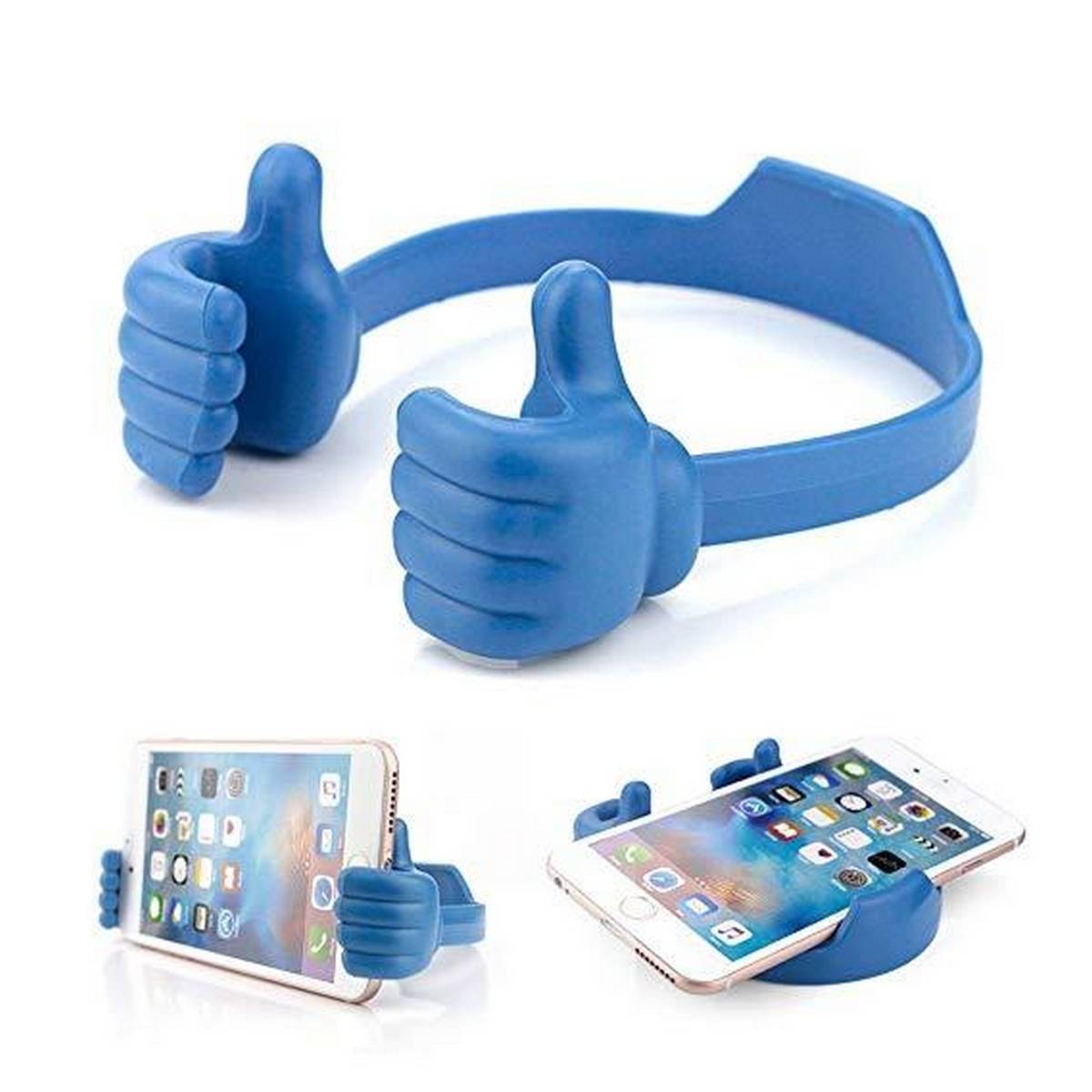 Thumbs Up Phone/ Tablet Holder Universal Flexible Multi-Angle Cute Desk Phone Holder, Compatible with Tablet Android Smart Cellphone Travel