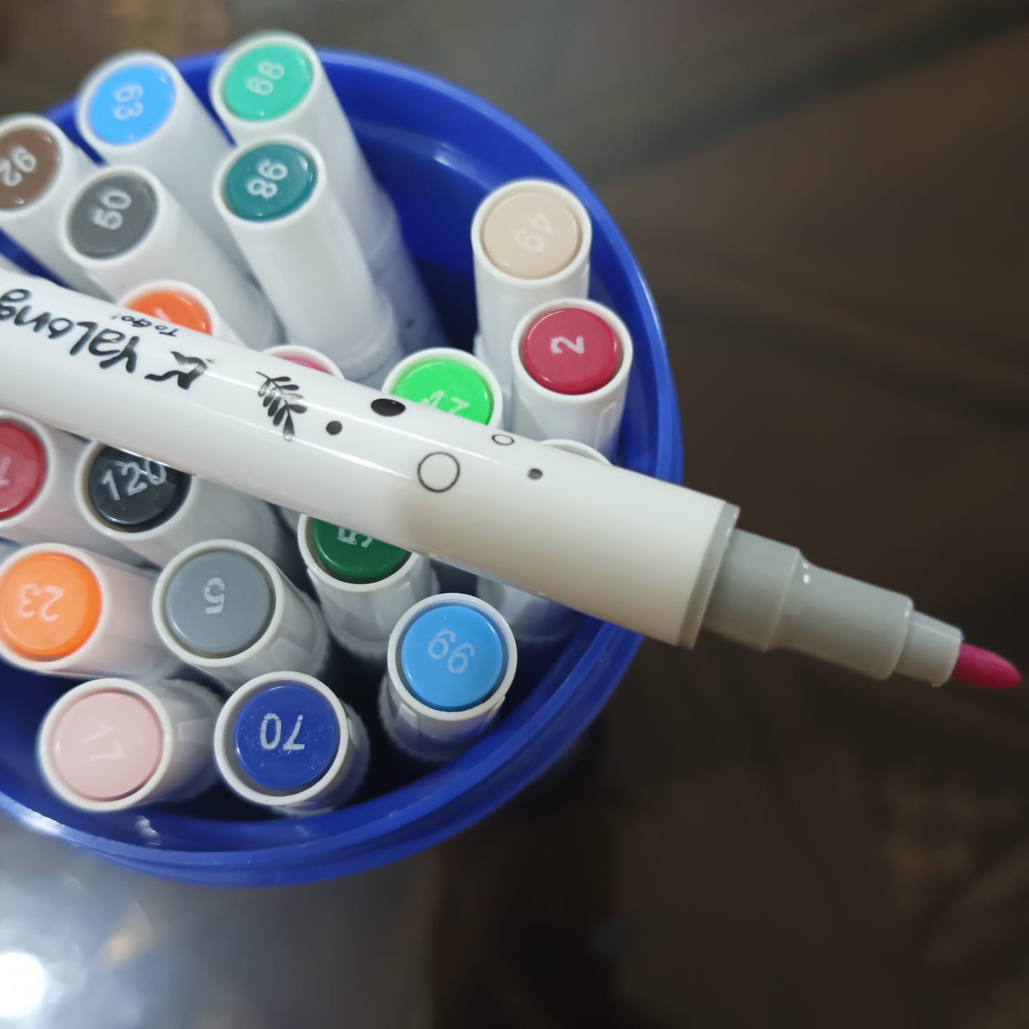 Hard Pen Imported Dual Tip Hard Brush Marker Water Color Pen 12 - 18 - 24 Psc ...