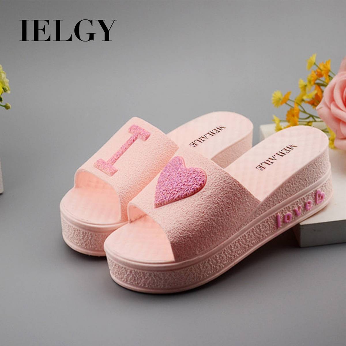 High sole online slippers