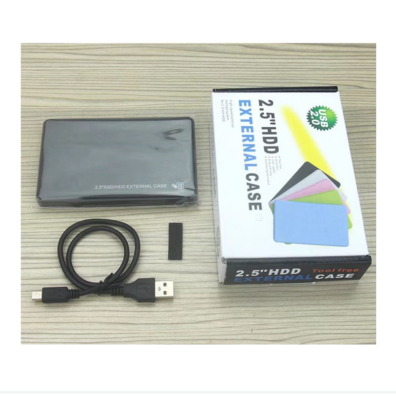 USB 2.0 SATA External 2.5 inch HDD SDD Hard Drive Enclosure Disk Case Box For PC LAPTOP