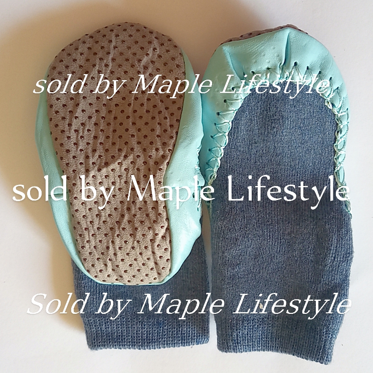 Babies Toddler Infant first Walker Soft Warm leather bottom Carpet/Floor Booties Socks (1 pair) by Maple Lifestyle