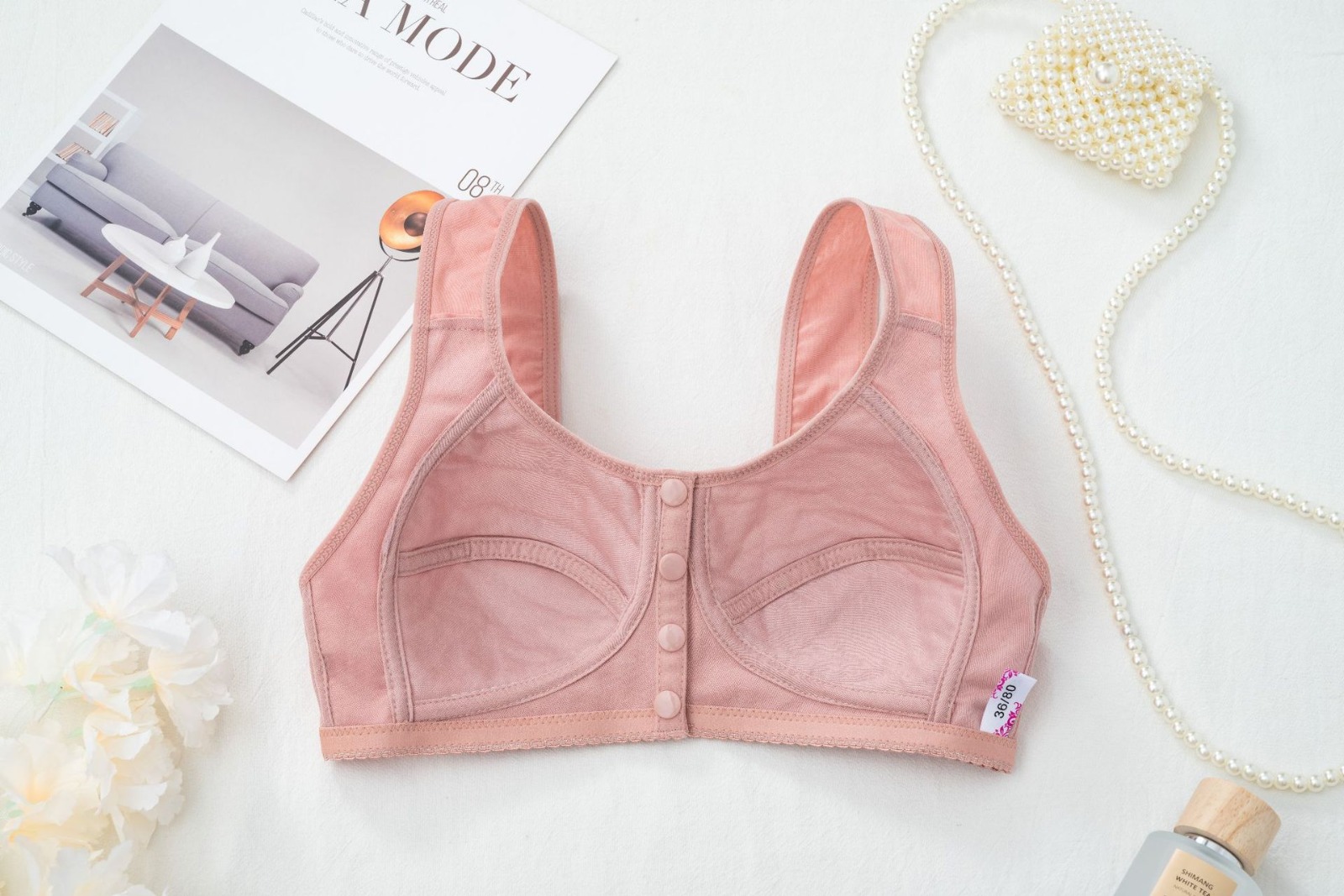 Wire Less Non Padded Full Coverage Front Open Maternity Bra Soft Stretchable Cotton Fabric Pregnant
