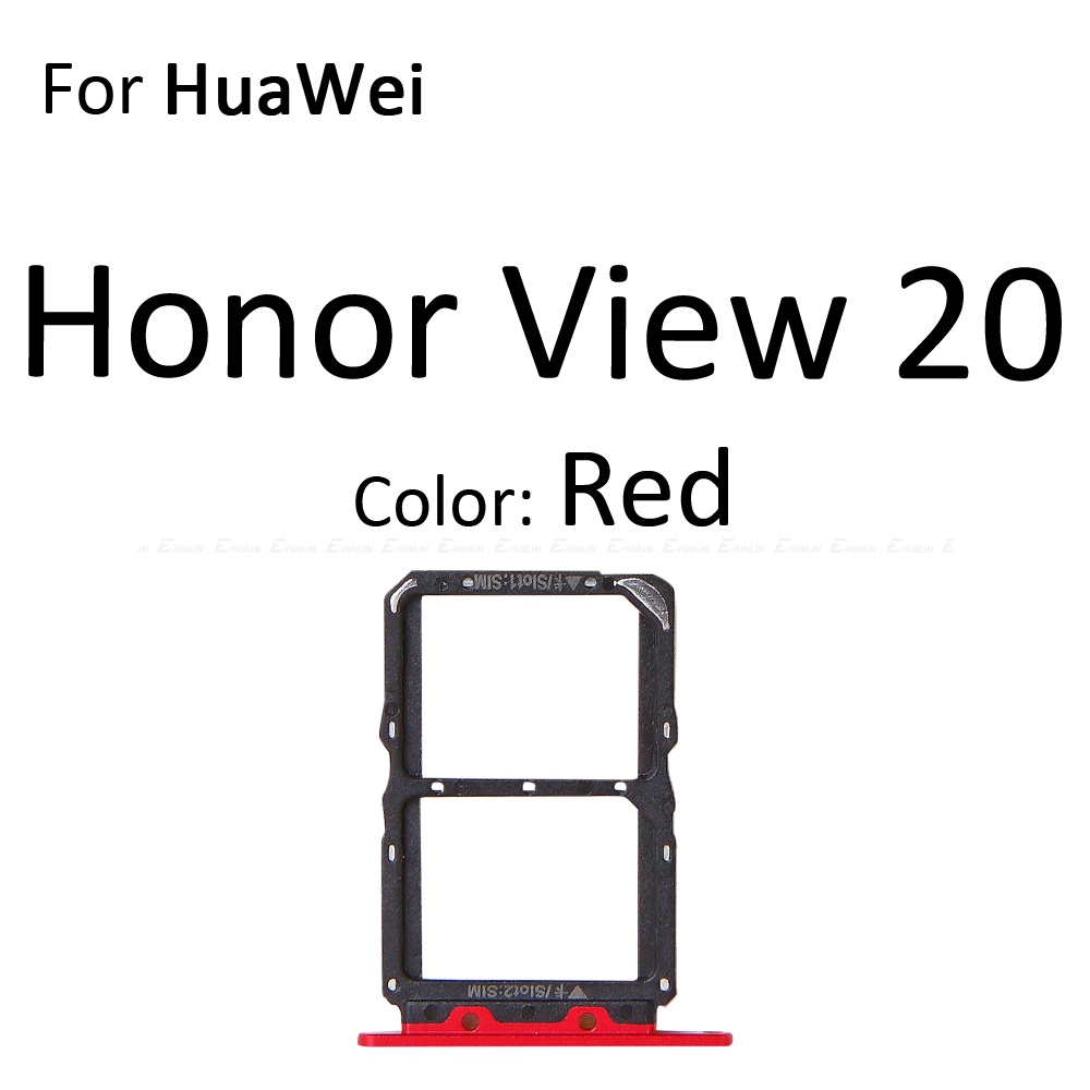 Sim Micro Sd Card Socket Holder Slot Tray Reader For Huawei Honor View 20 Pro Lite 20i Adapter 1363