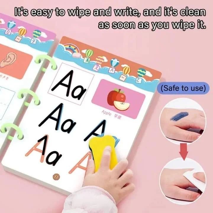 64 Page Children Tracing Book For Kids Training Coloring Erasable Writing Materials Kid Educational Pen Control Kindergarten Rewritable Practice Digital Concentration Early Education Thinking Entry Basic Card Preschool Toys Magic Workbook Learning
