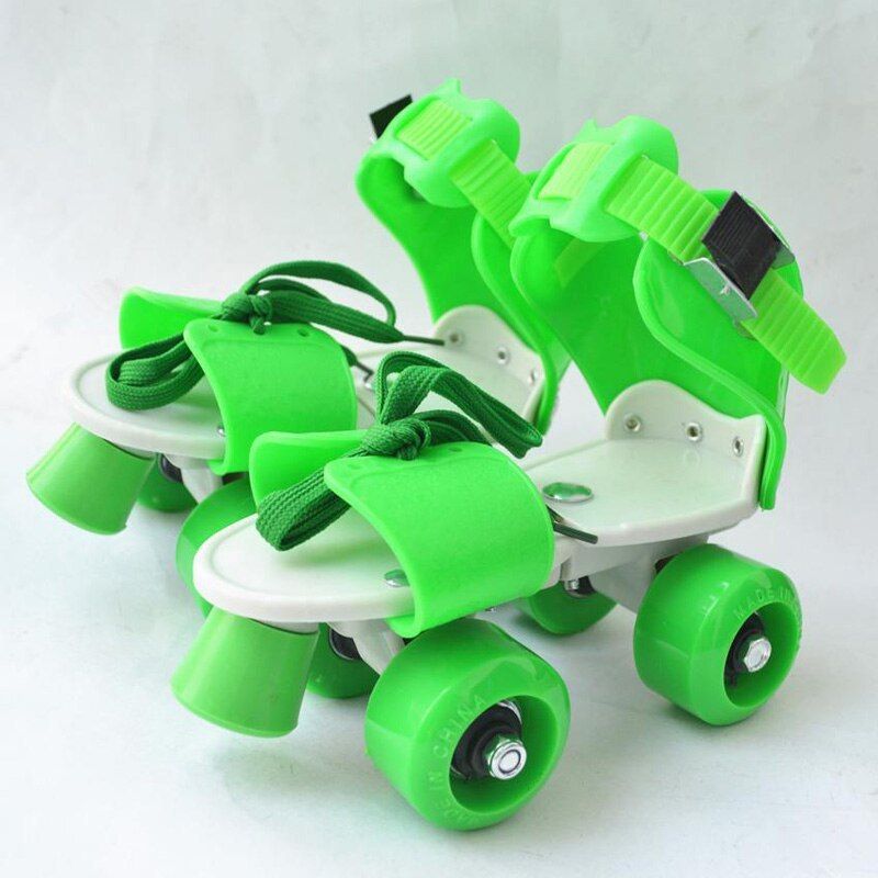 Adjustable Quad Speed Roller Skates Double Row Wheel Shoes
