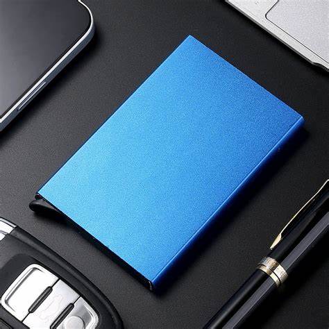 Automatic Metal Pop Up Card Holder Wallet for Men and Woman Slim wallet  Small Card holder