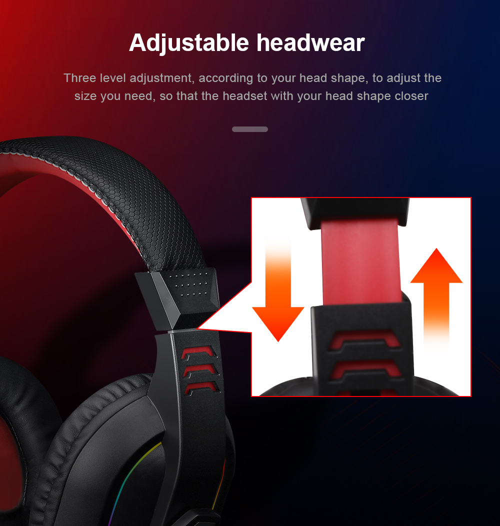 Redragon H120-RGB Ares RGB Gaming Headset with Mic 40mm Drivers 12 3fdf86068ecfb19f20f403b5787f1f57