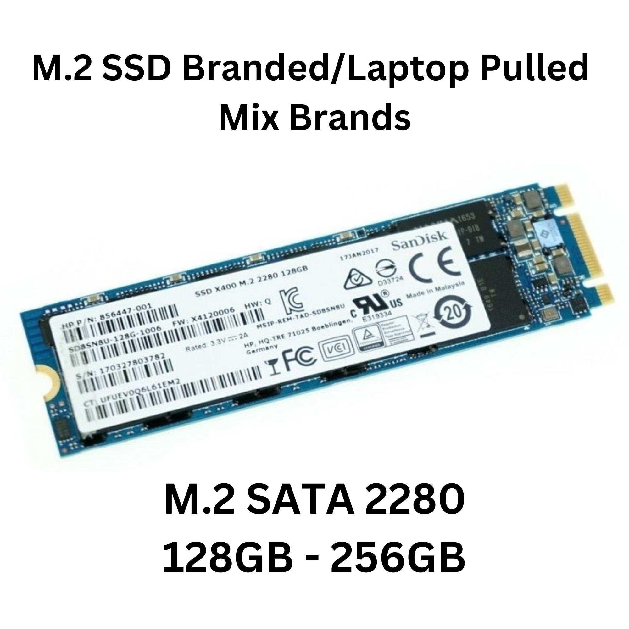 M2 SSD 128GB 256GB SSD Hard Drive Laptop Pulled M2 SSD M.2 Pcie