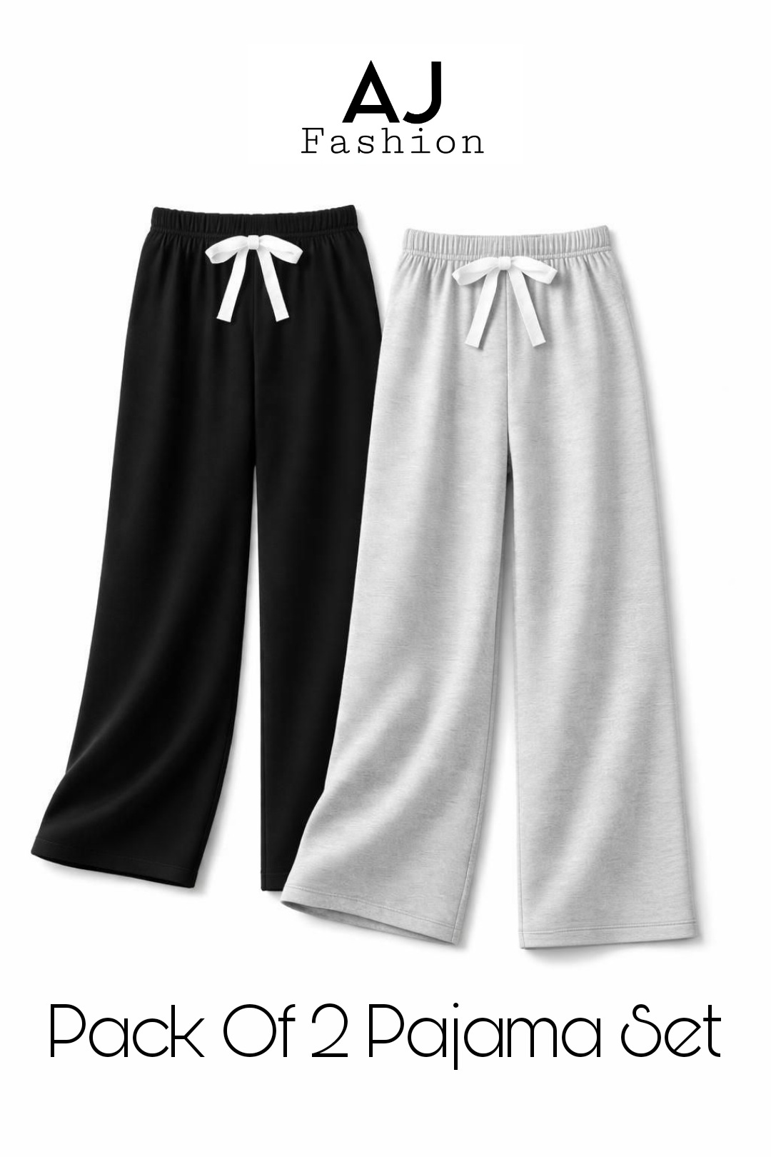 AJ Fashion | Pack Of 2 Pajama Set | Cotton Jersey | Casual Night Wear | Premium Quality | Soft Fabric | For Woman