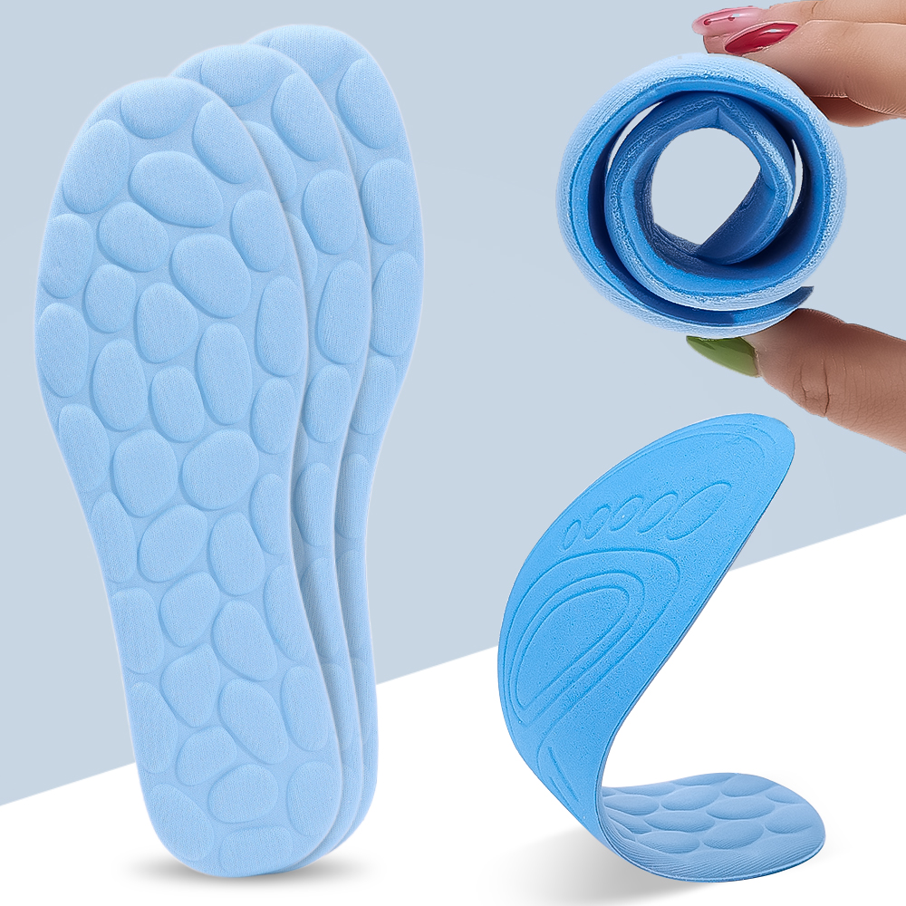 Adjustable Nano Antibacterial Sport Insoles Sneakers Memory Foam Shoes Pads Deodorant Sweat Absorption Running Cushion