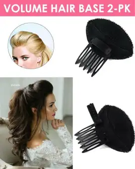 Pompadour Hook Loop Hair Base Insert With Comb Charming