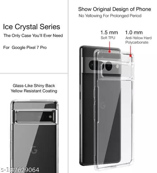 REY Pack 3x Cover In Gel TPU Trasparente Per Google Pixel 7 Pro – Morbida E Ultrasottile (0,33 Mm)