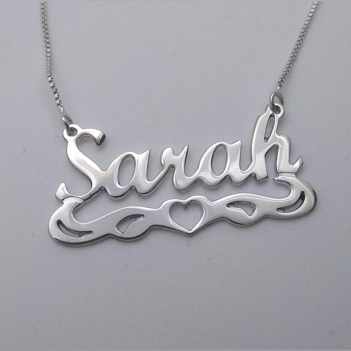 Personalized Customized Design Name Silver Plated Pendant Necklace For Both Custom Necklace Name Necklace Gift Item New Arrival Name Locket For Women Men Electro Plated Necklace Buy Online At Best