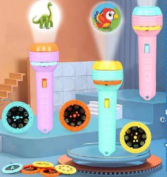 Hot Selling Best Projector Torch for Kids Flashlight for Kids Birthday Gift or Early Education Toy for Kids - Habiba Store (Lahore)