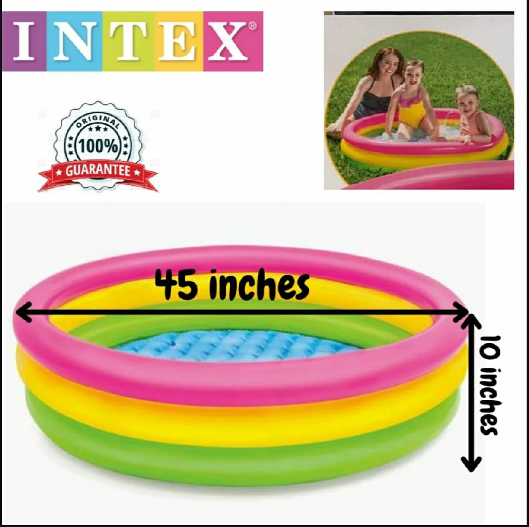 Intex Inflatable Baby Pool INTEX - Sunset Glow Baby Pool For Kids Inflatable Kids Bath Tub For ...