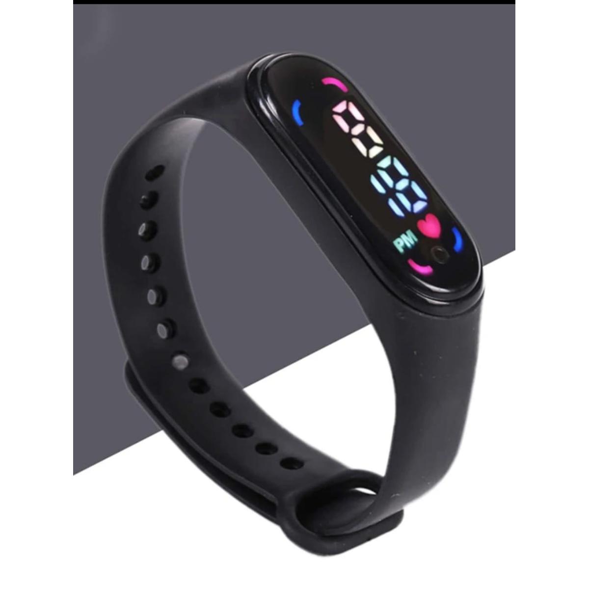 Waterproof Kids LED Band Silicon Fitness Sport Watch M4 - Touch Led Bracelet Digital Watch For Boys & Girls  Wacthes - All Colours