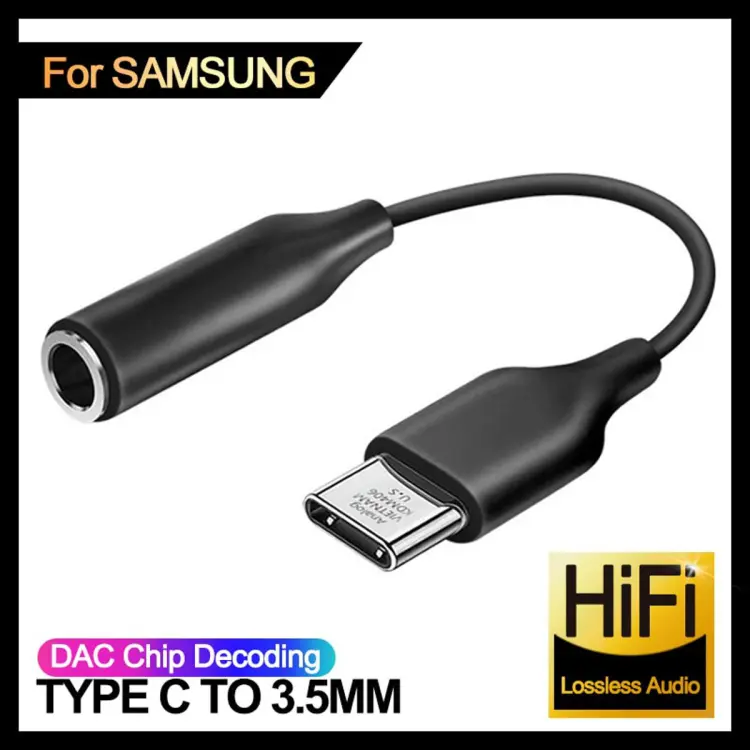 Usb Type C To 3.5mm Aux Adapter Type-c 3 5 Jack Audio Cable for Samsung  Galaxy S21 S22 Ultra S20 Note 20 10 Plus Tab S7 S7+