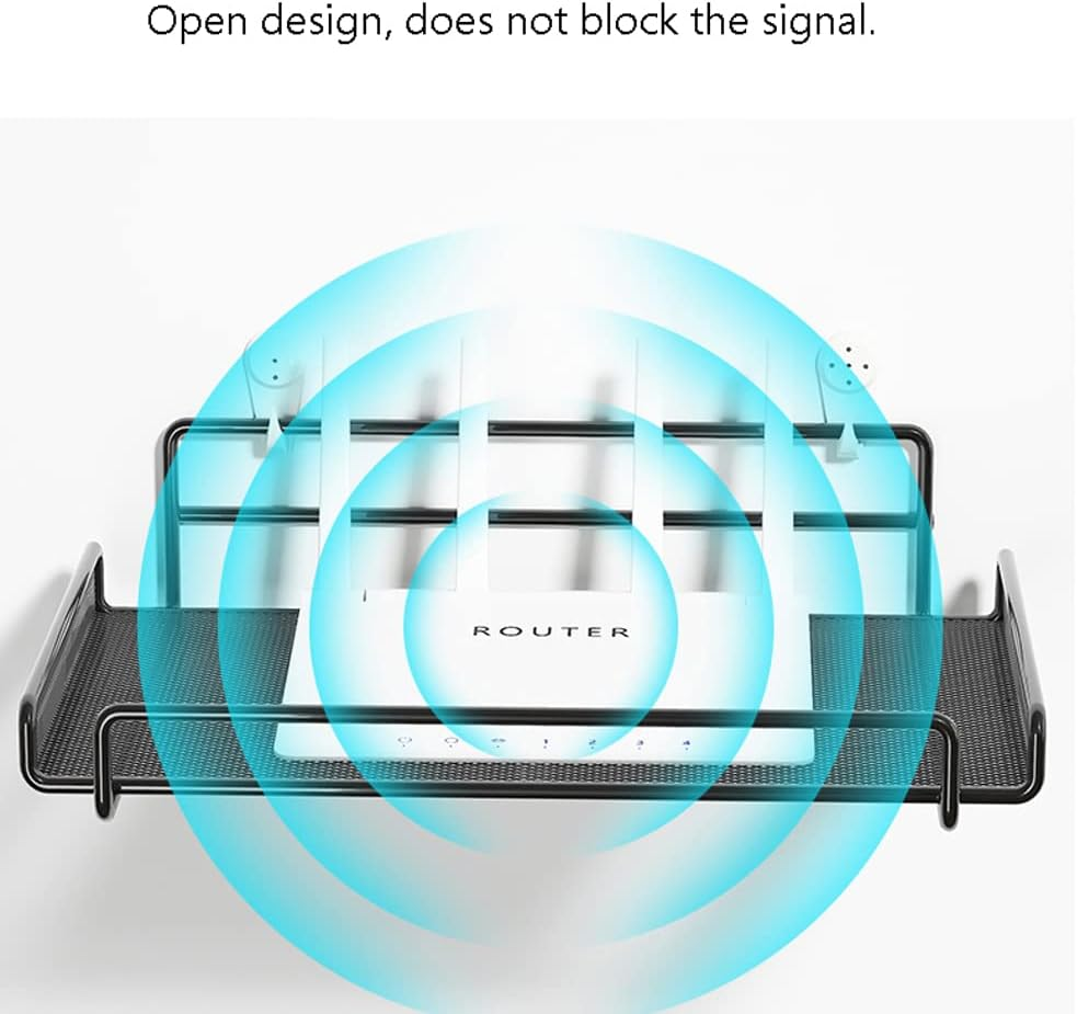 WIFI Router Shelf Stand Wall-mounted TV Screen Top Storage Box Office Organizer Home Sundries Storage Rack