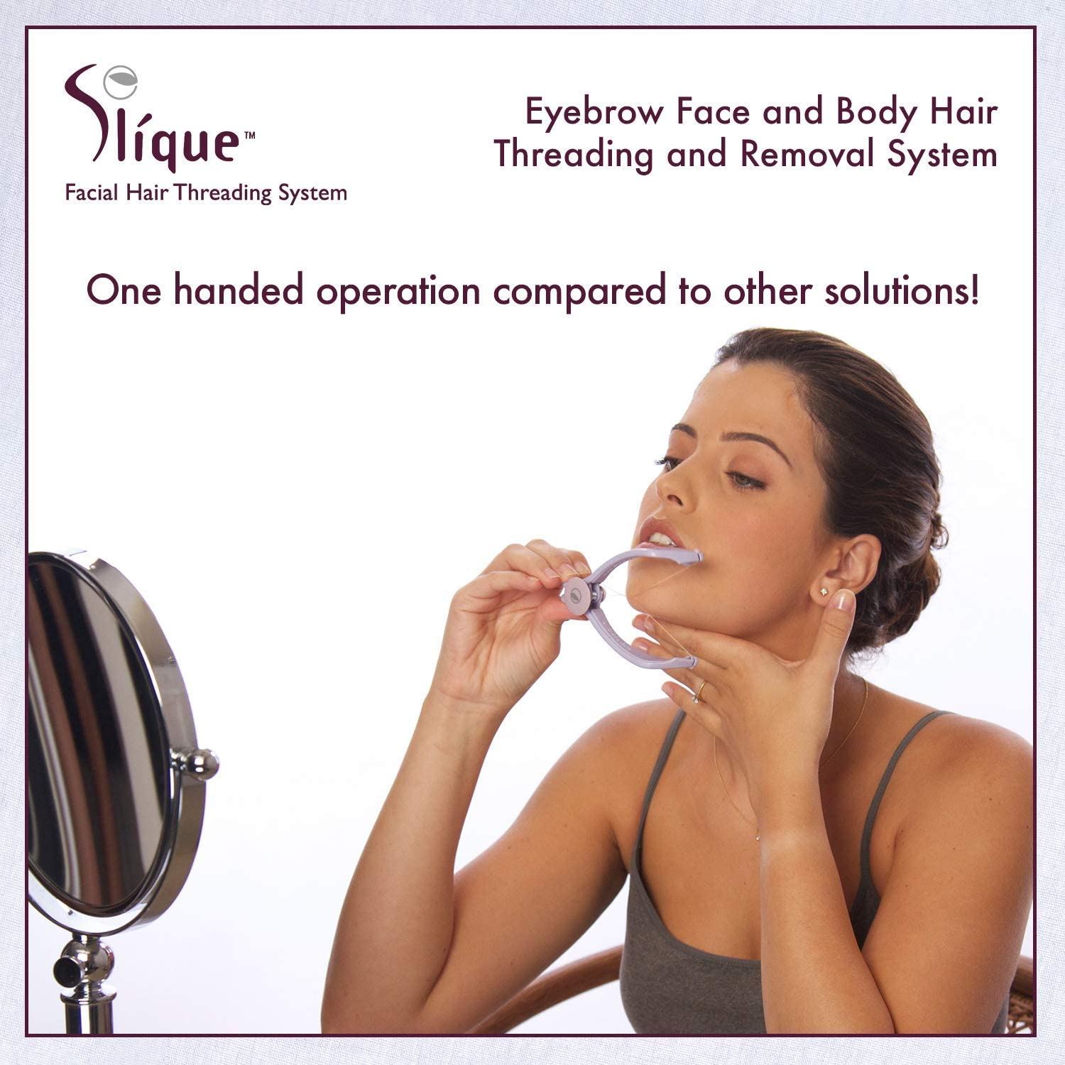 SLIQUE Hair Threading Machine for Women, Manual Facial Hair Removal Machine, Hair Removing Machine, Threading Machine for Girls and Women, Portable and Easy to Use Hair Removing Machine