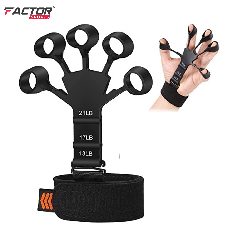 Factor Sports Finger Strengthener Hand Grip Strengthener, Grip Strength Trainer, Resistant Level Finger Exerciser & Hand Strengthener, Finger Flexion Extension...