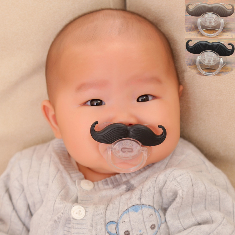 baby mustache pacifier