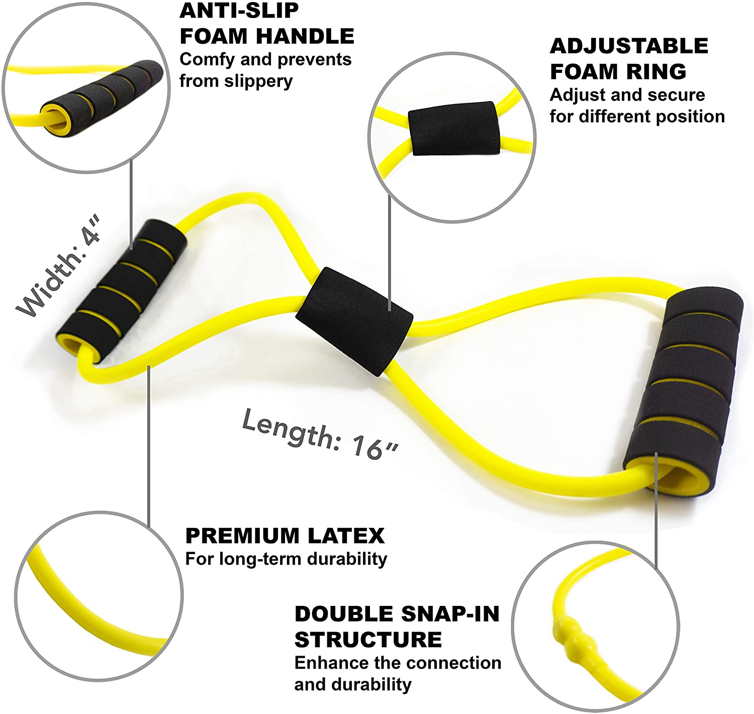 Resistance Training Stretching Bands Figure 8 Power Resistance