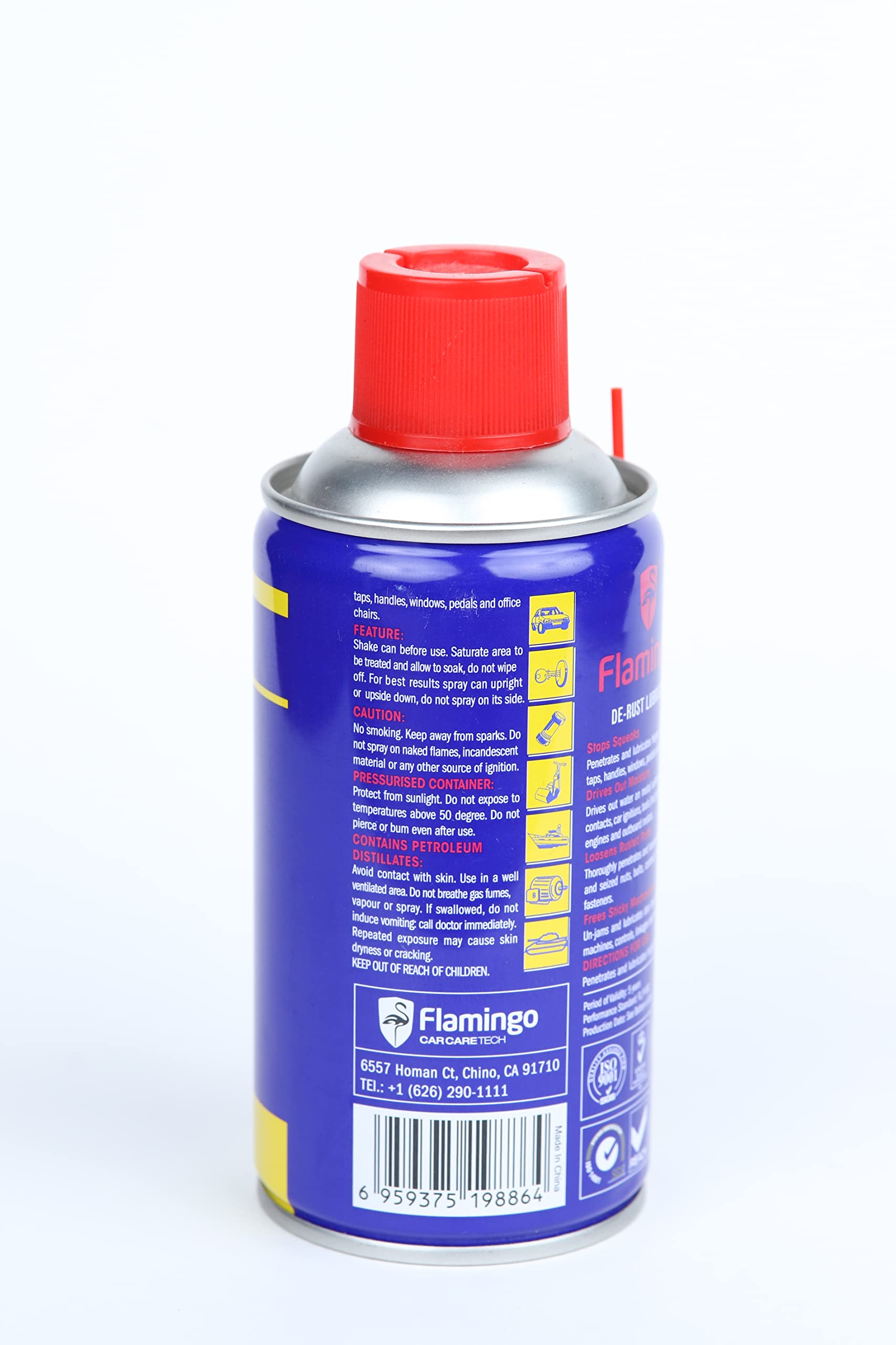 FLAMINGO ANTI DE-RUST SPRAY LUBRICANT FOR CAR AND HOUSE HOLD - (450ML)