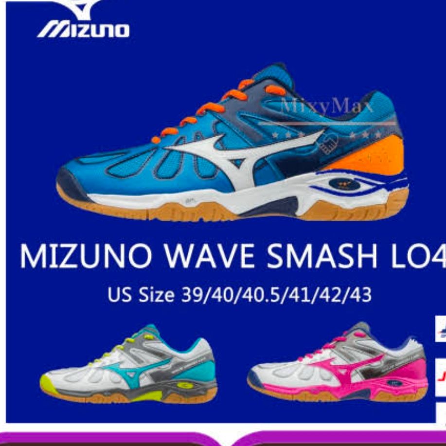 Fully branded High Quality Mizuno Wave Smash LO4 Breathable Original Badminton Shoes non smell Sports Shoes Daraz.pk